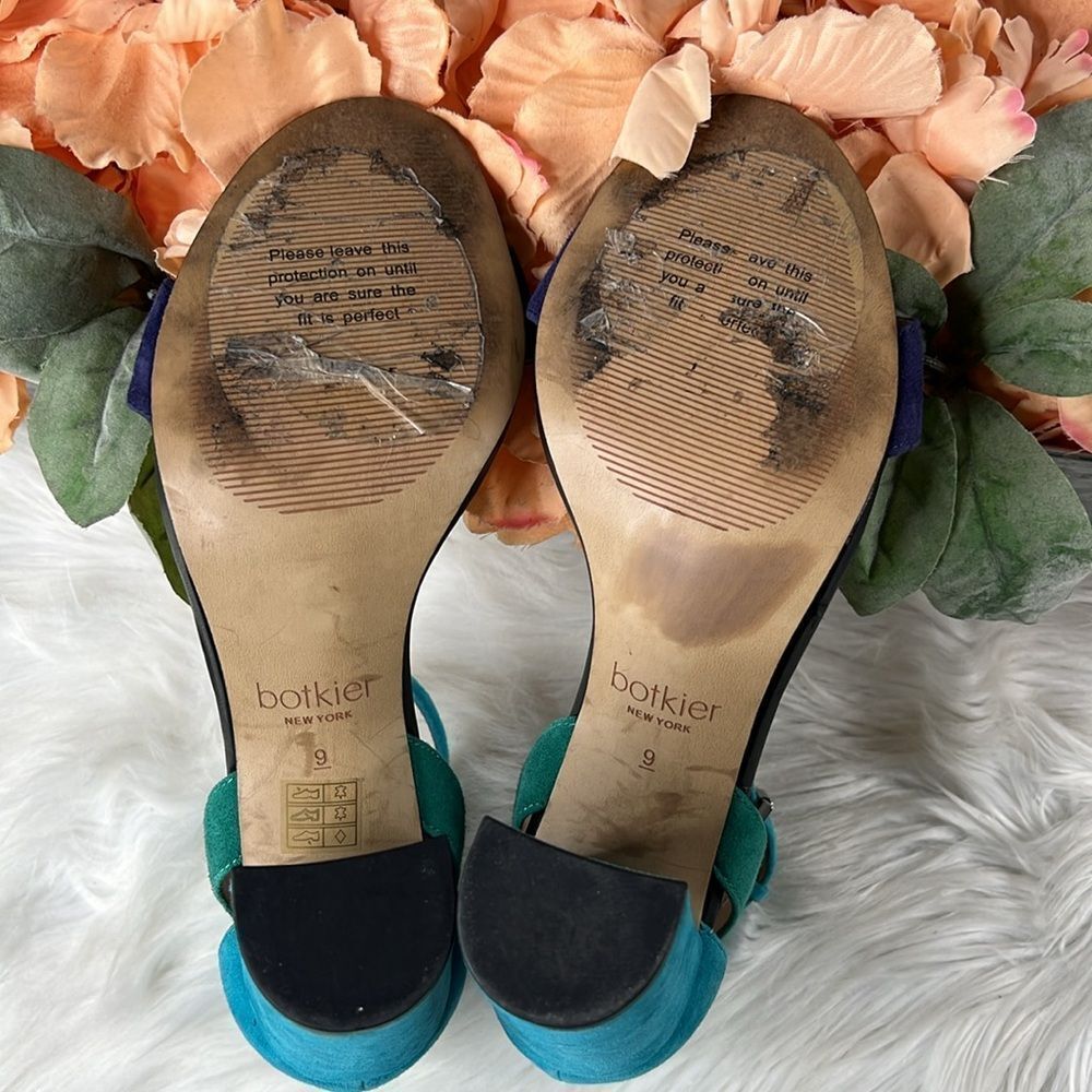 Botkier Gianna Colorblock Sandals Ultramarine Combo Size 9 - Picture 9 of 12